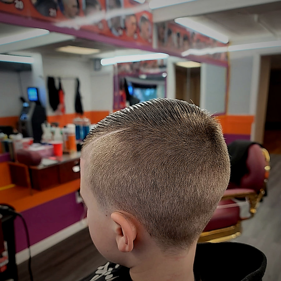 Kids flat-top fade